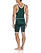 ASICS Men's Snap Down Wrestling Singlet (Forest/White)