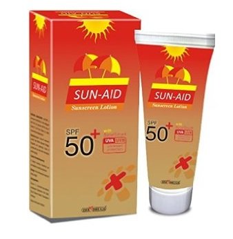 Sun-Aid Sunscreen Lotion SPF 50+ With UVA & UVB Protection 100gm (pack of 1)