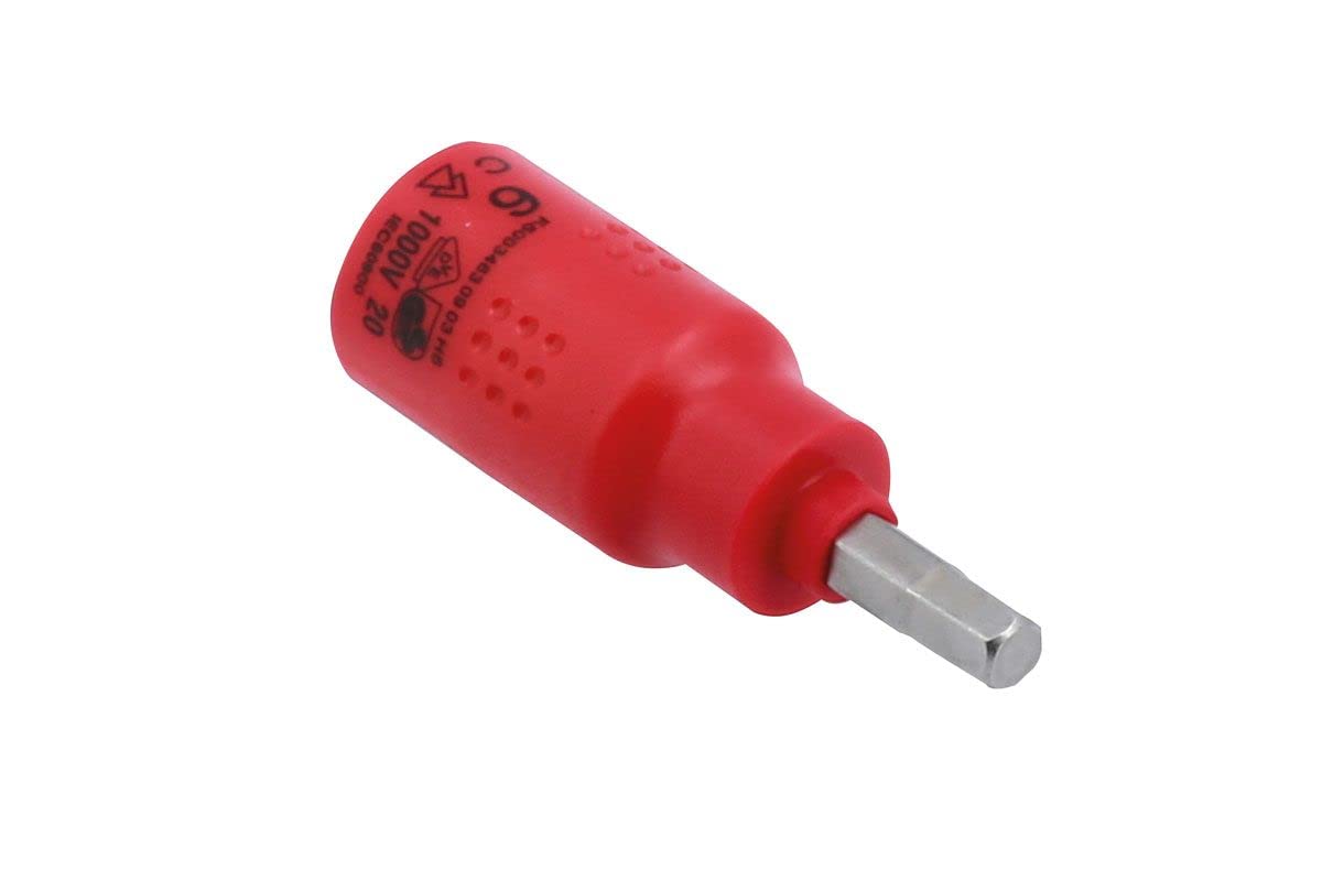 Laser Tools 8306 Insulated Hex Socket Bit 6mm 3/8" D