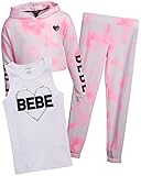 bebe Girls' Jogger Set - Fleece Hoodie
