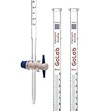 5pcs GoLab Laboratory Class A Burette with PTFE Key