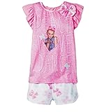 Girls JoJo Siwa Peace Love and Bows 2pc Pajama Shorts Set (Medium 7-8) Pink