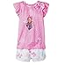 Girls JoJo Siwa Peace Love and Bows 2pc Pajama Shorts Set (Small 6-6x) Pink