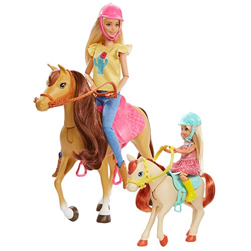 Barbie Puppe und Pferd, Barbie und Chelsea Pferd, Barbie Kleidung, Barbie Accessoires, Geschenk für Kinder, Spielzeug ab 3 Jahre,GLL70 – Bild 8