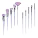 Nestling 10 Pieces Unicorn Makeup Brush Set Professional Face Eye Shadow Eyeliner Foundation Blush Lip Makeup Brushes Powder Liquid Cream Cosmetics Blending Brush Tool