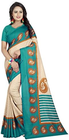 Shonaya Women`S Party Wear Art Silk Printed Saree Sari