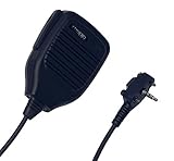 Coodio Remote Lapel Microphone Shoulder Speaker Mic [Compact Slim] For Vertex Standard EVX-531, VX-241 2 Way Radio