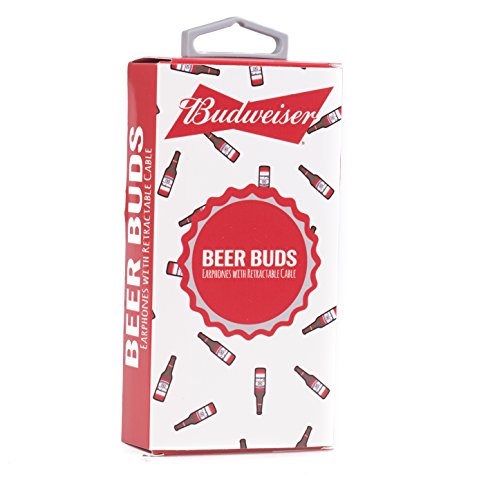 Budweiser Wired Headset for Universal/Smartphones/Tablets/MP3 Players - Budweiser Red