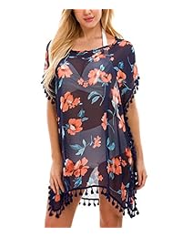 Traje de baño de gasa para dama, para la playa, con borla, elegante