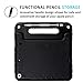 HDE iPad 6th Generation Case for Kids – iPad 9.7 inch 5th and 6th Generation Cases for Kids Shock Proof Protective Light Weight Cover with Handle Stand for Apple iPad 9.7 with Pencil Holder - Black
