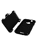 Tempered Glass+2Layer Rugged Case Cover w/Holster Belt Clip for Coolpad Catalyst 3622a Phone (Black on Black)