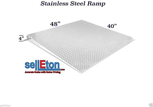 Selleton Stainless Steel Ramp For Floor Scale 48" X 40" X 4" 5000 Cap.