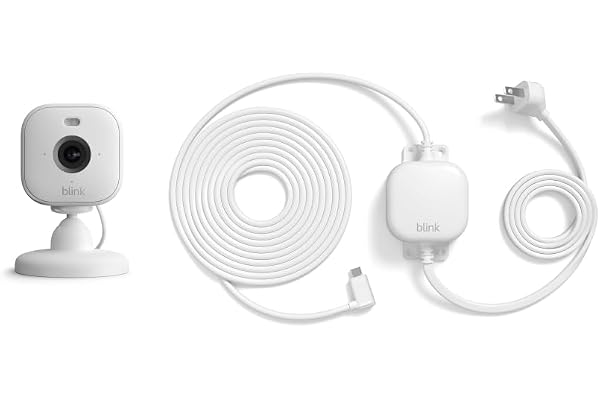 Blink Mini 2 + Weather Resistant Adapter â€” Indoor/Outdoor Home Security & Pet Camera(s) with HD video, motion detection, and built-in spotlight â€” 1 camera (White)