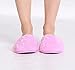 Pembrook Ladies Slippers with Memory Foam – Pink - S/M (6-8.5) – Fuzzy Soft Coral Fleece with non skid sole – Great Plush Slip On House Slippers for adults, women, girls