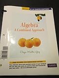 Algebra : A Combined Approach, Books a la Carte Edition, Martin-Gay, Elayn, 0321745590