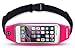uFashion3C Running Belt Waist Pack for Phone, fits iPhone Xs Max XS X 8 7 6S 6 Plus, Galaxy S9 S8 Plus,S7 Edge, Note 9, 8, 5 - Water Resistant Reflective Fitness Workout Fanny Pack for Men and Women