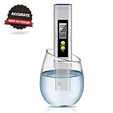 VANTAKOOL Digital PH Meter, 0.01 PH High Accuracy Water Quality Tester with 0-14 PH Measurement Range for Household Drinking, Pool and Aquarium Water PH Tester Design with ATC (Blue)
