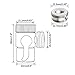 Brass Sink Valve Diverter Faucet Splitter For Kitchen or Bathroom Sink Faucet Faucet to Hose Adapter With Universal Faucet Adaptor Splitter Part (Style B)