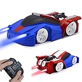 LAFALA Remote Control Car For Kids Toys Rechargeable Dual Mode 360° Rotating Stunt Wall Climbing RC Cars with Remote Control LED Head Gravity-Defying Vehicle Girl and Boy Gifts Blue