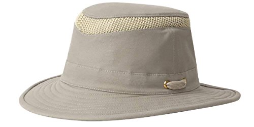 Tilley T5MO Organic Cotton Airflo Hat, Khaki With Olive Underbrim, 7 1/4