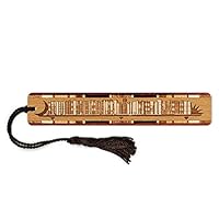 Bookshelf - Books - Read - Engraved Wooden Bookmark with Tassel - Search B071YSBW27 to See Personalized Version.