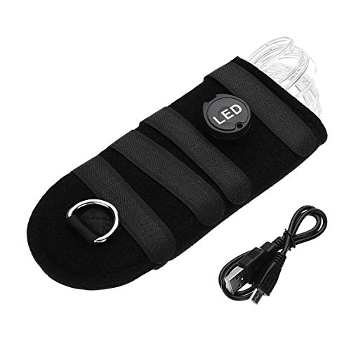 100cm Horse Tail Light USB Chargeable LED Camping Lamp Sports Horse Harness Equestrian Lantern - Blue
