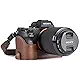 MegaGear Sony Alpha A7S II, A7R II, A7 II Ever Ready Leather Camera Half Case and Strap, with Battery Access - Light Brown - MG1125