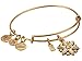 Alex and Ani Women's Crystal Snowflake Bangle Bracelet, Rafaelian Gold