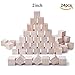 24pcs Solid Wood Craft Blocks DIY Crafts Carving Painting Art Supplies,2inch