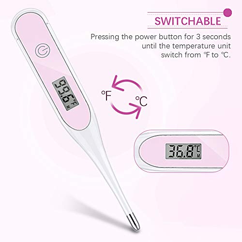 Digital Medical Oral Thermometer for Adults, 20’s Fast Reading Body