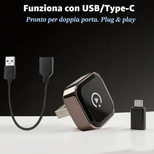 Adattatore Carplay Wireless per iphone, Mini Adattatore Car Play