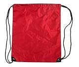Simplicity Polyester Sports Cinch Pack Drawstring Backpack Sack, Burgundy