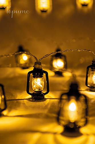 TopWan 20-Lights Lantern-Mini Kerosene String for Festival Christmas Halloween Party Wedding Decoration - Thumbnail 4