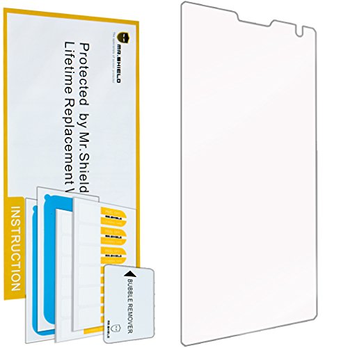 Mr Shield For Microsoft (Nokia) Lumia 735 Verizon Version [Tempered Glass] Screen Protector [0.3mm Ultra Thin 9H Hardness 2.5D Round Edge] with Lifetime Replacement Warranty