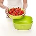 Salad Bowl Set to Hold Fruits, Salads and More. Two-Piece Salad Bowl/Fruit Bowl/Serving Bowl Set. Small and Large Bowl Included. Colors Green + Yellow
