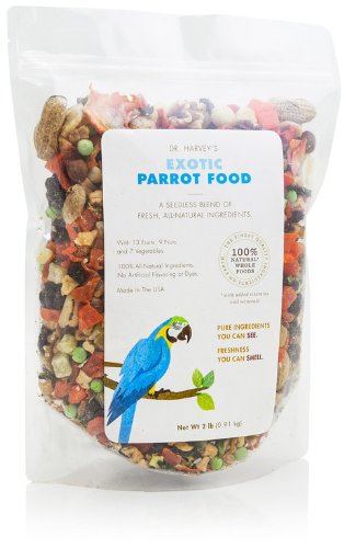 Dr. harvey s exotic blend natural food for parrots, 2-p…