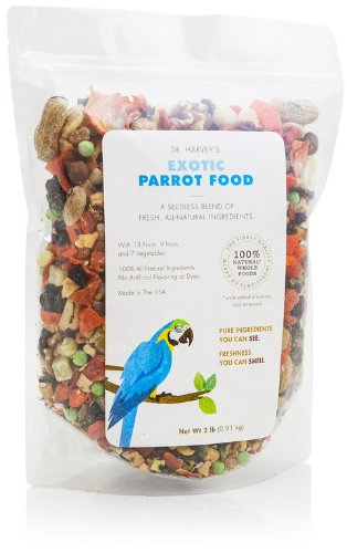 Dr. Harvey's Exotic Blend Natural Food for Parrots, 2-Pound Bag