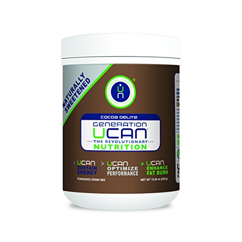 UCAN SuperStarch Â® Energy Drink Mix Mini Tub, Cocoa Delite, No Added Sugar, Gluten-Free, Naturally Sweetened, Vegan, 10.57 Ounces, 12 Servings