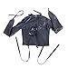 COSY-L SM Bondage Jacket Arm Restraints Sleeve, Adult Slave Training Dog Collars, for Couples BDSM Sexual Life Black Leather Exposed Nipples Bra,0.72KGthumb 2