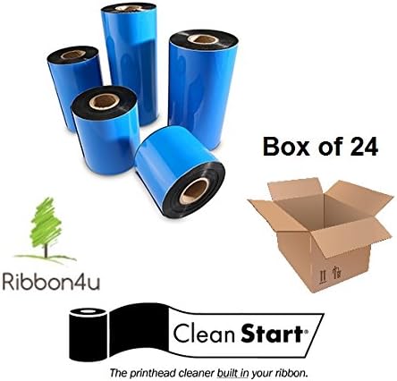 Ribbon IImak FRD08025 GP725 (WAX) Clean Start - Black 3.15 in X 984 ft or 300 m Sold in Qty of 24 - Compatible Printer : ZEBRA XI, Z, Se, SL, Stripe - 1" Core, CSO