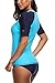 Sociala Women's Short Sleeve Rash Guard Swim Shirt UPF 50+ Rashguard Swimsuit