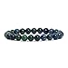 Lapis Chrysocolla Gemstone 8mm Round Beads Stretch Bracelet 7