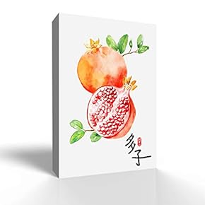 Canvas Wall Art Classical Fruit Pictures Home Wall Decorations for Bedroom Living Room Paintings Canvas Prints Framed - 12x18 inches