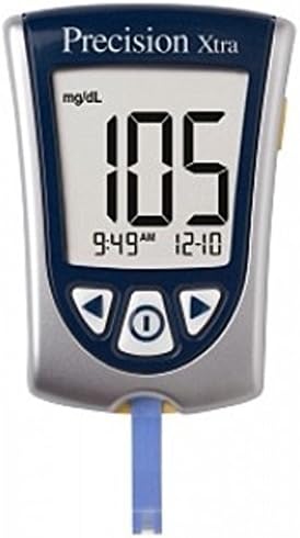 Abbott Blood Glucose Meter Precision Xtra 5 Seconds Glucose, 10 Seconds Ketones Stores Up To 450 Results No Coding