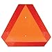 Deflecto Slow Moving Vehicle Sign with Reflective Tape, Safety Triangle, Orange, Highly Visible, Plastic, 16" W x 14" H  x 1/4" D(70-0110-50) primary
