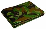10x12 Multi-Purpose Camouflage Medium Duty DRY TOP Poly Tarp (10'x12')