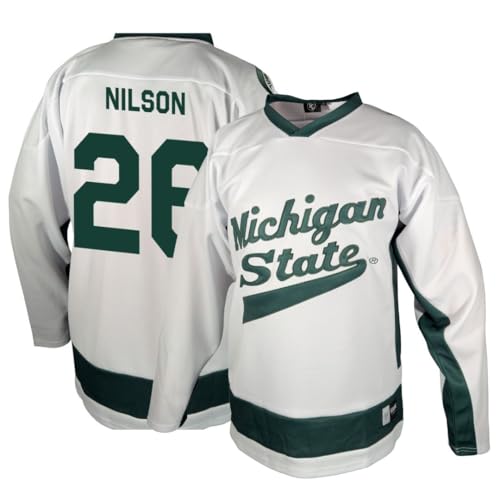 Genuine Collective Eric Nilson - 26 Michigan State Spartans Nil Hockey Jersey,…