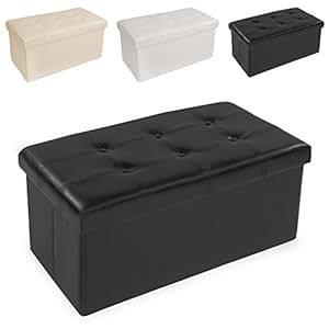 TecTake Asiento plegable Arcón Asiento Puf Ordenación Caja de