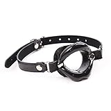 Aimyoo Soft Silicone Open Mouth Gag Restraints for Adults Black