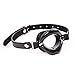 Aimyoo Soft Silicone Open Mouth Gag Restraints for Adults Black